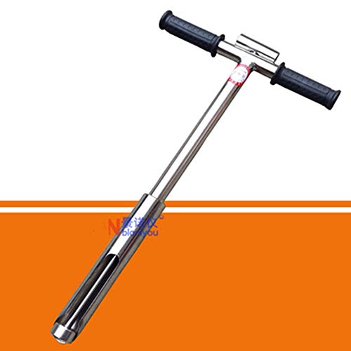LANTAO Stainless Steel Earth Sampler Screw Auger Spiral Earth Soil Driller Probe Sampling with Ejector(0.5m)