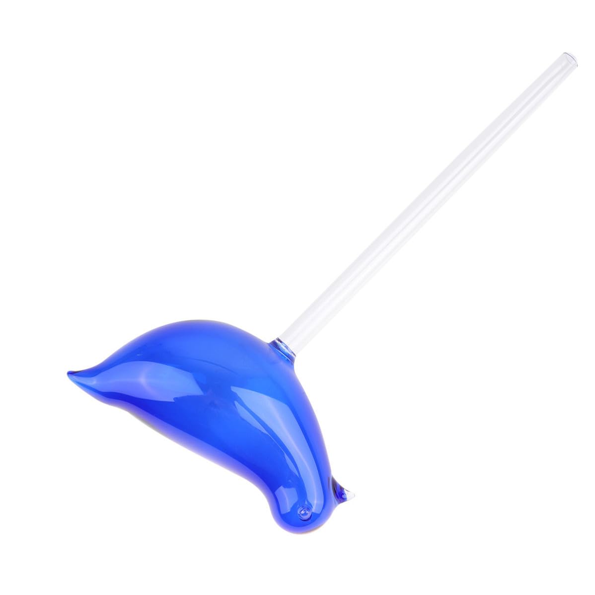 CLISPEED Bird Shape Self Watering Plant Device, Blue Glass Bonsai Irrigator