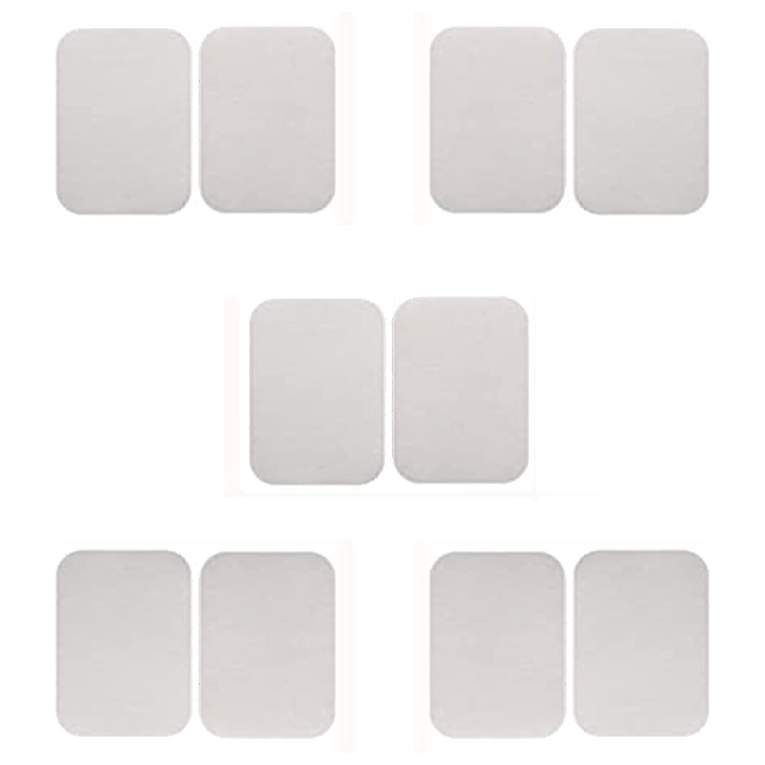 DORMICO Reusable Rug Gripper Sofa Cushion Fasteners, Washable Rug Pads Carpet Stickers, Fixed Rug Pads Non-Slip for Wooden & Hard Floors, Floor Mats, Tile Floors, Carpets 8cm X 6cm, White, Pack of 10-image-1