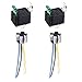 E Support™ 2 X 30A 12V kit voiture relais 4 broches pour la pompe ¨¤ carburant de ventilateur relais fil de prise fusible harnais Moto