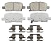 Wagner ThermoQuiet PD865 Ceramic Disc Pad Set, Rear