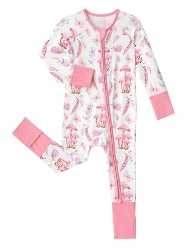 Image of SUZEL Baby Viscose from Bamboo Pajamas - Infant Boys Girls Footless Zippy Pjs Sleep 'N Play Clothes - One Piece Romper