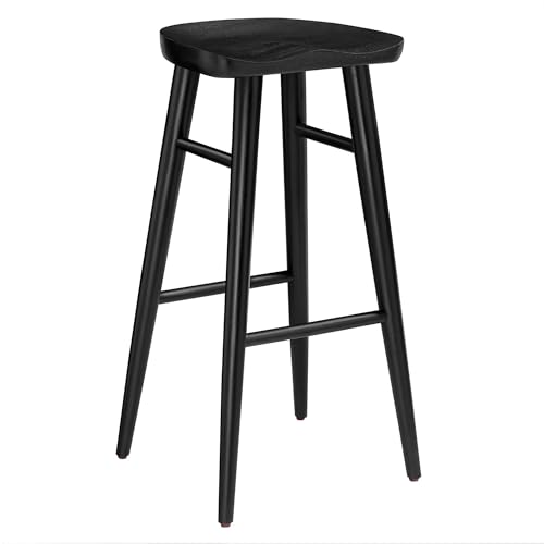 Modway EEI-6740-BLK Saville Butacos de Barra Sin Respaldo de Madera - Juego de 2, Negro miniatura 4