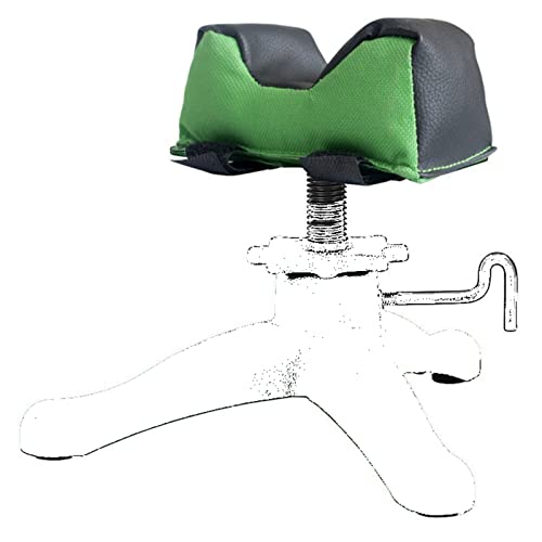 Grantien Soportes para Armas Resto Bolsa Al Aire Libre, Bolsa De Soporte Frontal para Armas con 2 Correas para Caza Fotografía, Relleno, 600D Verde Oxford 15,2 * 6,4cm Cover