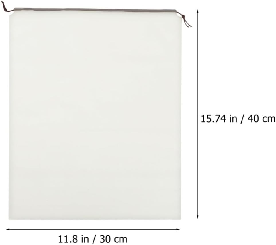 15pcs Laundry Bags Drawstring PE Storage Pouch for Dirty Clothes