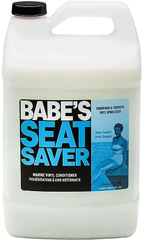Babe’s Seat Saver – Marine Vinyl Protectant & Conditioner – UV Protection for Boat Seats – Non-Silicone Formula Keeps Upholstery Soft & Smooth - 1 Gallon