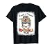 Loud And Proud Football Mom Messy Bun Bleached T-Shirt