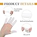 50 Pcs Cotton Finger Cots Finger Bandages Breathable Thumb Sleeves Fingertips Protective Cover Reusable Nail Covers for Work Kitchen Fingers Protection(White)