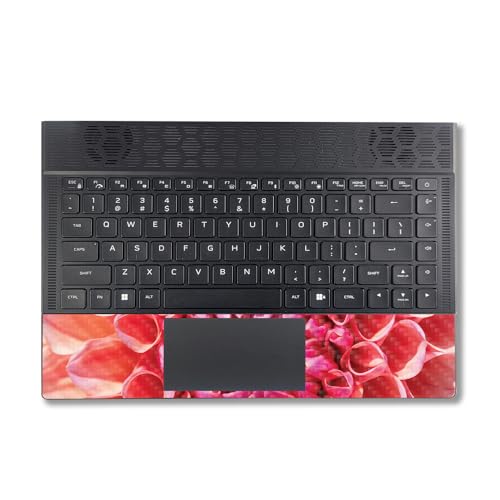 Image of MightySkins Carbon Fiber Skin Compatible with Alienware X14 R2 (2023) Full Wrap Kit - Mum Closeup | Protective, Durable Textured Carbon Fiber Finish | Easy to Apply & Change Styles | Made in The USA