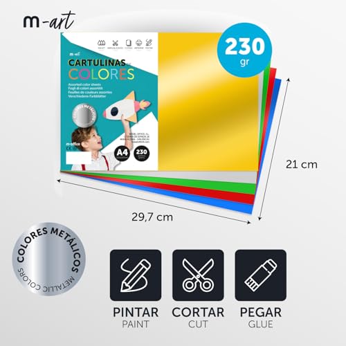 Carton de couleur vert A4 230g pour projets artistiques et scrapbooking