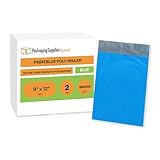 PSBM Blue Poly Mailers, 9x12 Inch, 96000 Pack, Glamour Shipping Mailers, Peel and Seal Strip Adhesive Envelopes