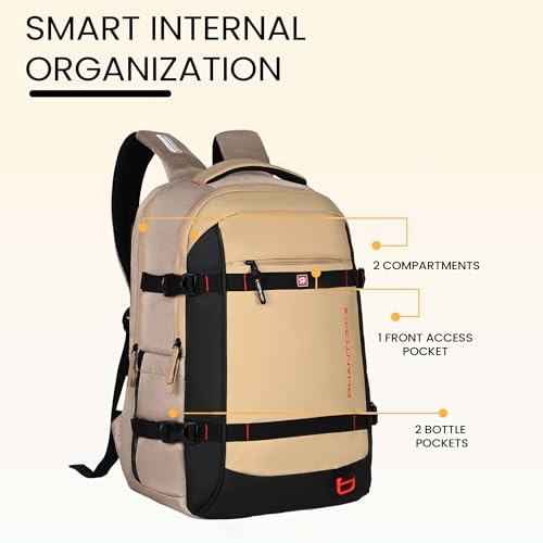 Image of HOT SHOT PHANTOM-X,Detachable Key Ring,Trolley sleeve,Suspension straps,laptop backpack for men|office bag for men|college bag |laptop bag,32 L for men & women