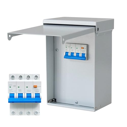 JACEPFY 60 Amp Spa Panel Breaker Panel 120V/240V GFCI for Hot Tub with 3-Pole Circuit Breaker Box IP65 Waterproof for Swimming Pool