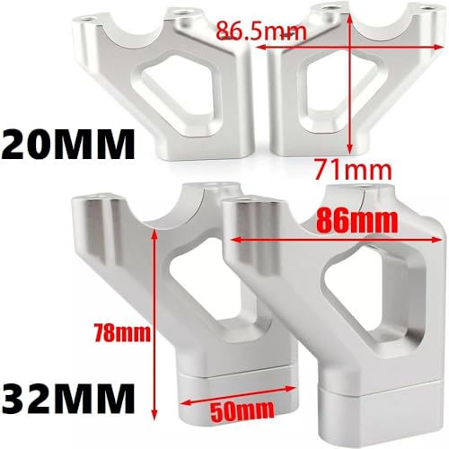 Adaptateurs de support de guidon 32mm pour pince d'extension Triumph Tiger