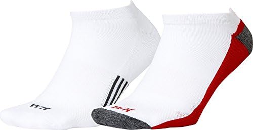 Walter Hagen Men's 3+1 Sport Cut Golf Socks â€“ 4 Pack (White/Red/Grey, 8-12)