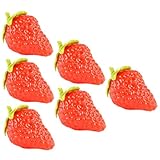 NULYLU 人工イチゴ シミュレーション果物モデル デスクトップ装飾用 フルーツバスケット 写真撮影小道具 ホームパーティーテーブルディス