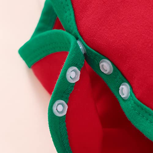 Nubeehoho Christmas Reindeer Outfit For Newborn Baby Long Sleeve Bodysuit Novelty Clothing Set 6-12 Month #TOP4