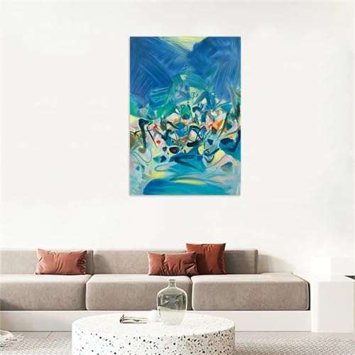 Impression sur toile abstrait DEEBOW tableau moderne 30x45cm sans cadre - 2