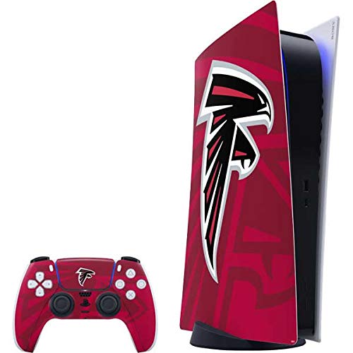 Skinit Decal Gaming Skin Compatible with PS5 Digital Edition Bundle - Officially Licensed NFL Atlanta Falcons Double Vision Design
