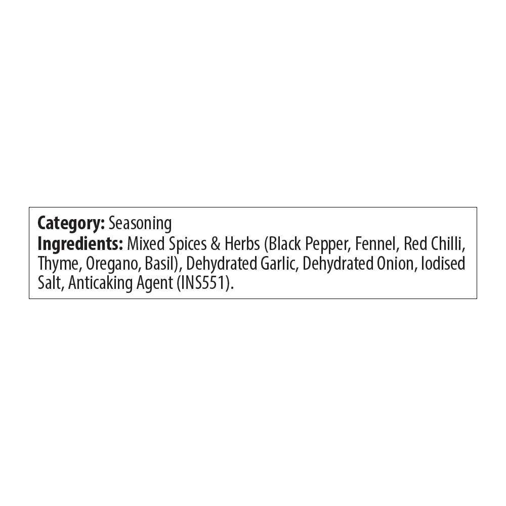 Keya Pasta Seasoning All Natural Healthy Spice Blend for Pizza, Pasta More Glass Bottle Premium Herbs and Spices Contains Freeze dried herbs Export Quality 45g Pack of 3