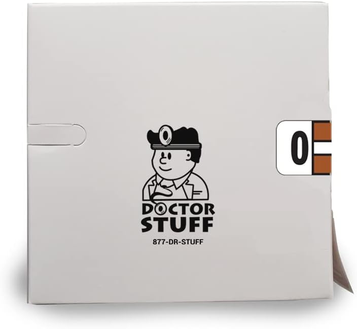 Doctor Stuff - File Folder Labels, Alphabet Letter O, Jeter 2900 - JSAM Series Compatible Alpha Stickers, Brown, 3/4" x 1-1/2", 500/Roll