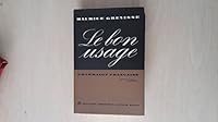 Le Bon Usage: Grammaire Francaise Ninth Edition B001K805V0 Book Cover