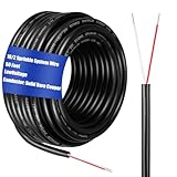 Hoolerry Solid Sprinkler System Wire 18 Gauge Irrigation Wire with UV Resistant PVC Jacket Sprinkler Cable for Underground Irrigation Field Central Control System 30v Ul Listed(18/2, 50 Ft)