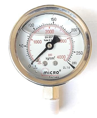 Pressure gauge bottom connection| pressure meter| hydraulic pressure gauge| water pressure gauge |oil pressure meter gauge (35 kg/cm2 or 500 psi, 2.5" dial (63mm) commercial) (B09P5GCXL5) Amazon Price History, Amazon Price Tracker