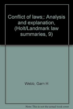 Hardcover Conflict of Laws: Analysis and Explanation, Book