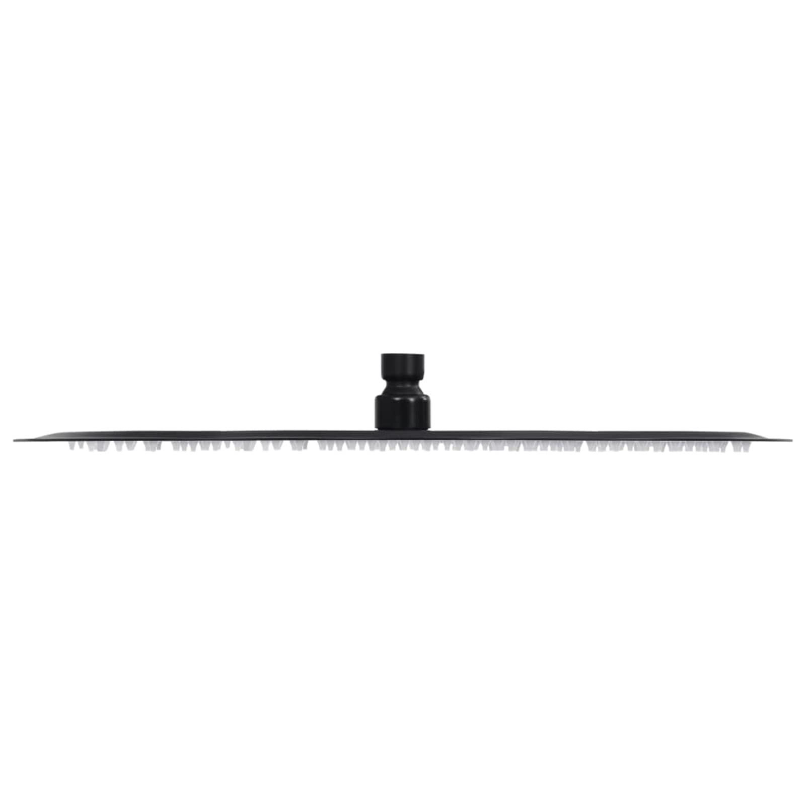 Cabezal de Ducha Efecto Lluvia, Rociador Ducha, Ducha Lluvia, Alcachofa Ducha, Duchas De Baño Alcachofa Lluvia, Recambios Columna Ducha, Acero INOX Redondo Negro 40 cm