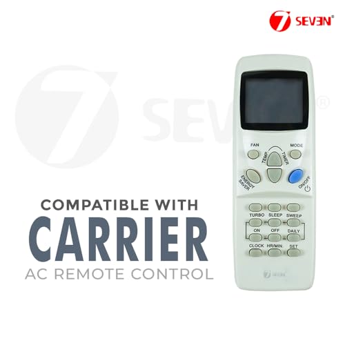 Image of 7SEVEN Compatible for Carrier Ac Remote Original Model 100B Suitable for Split and Window Air Conditioner of 1 1.5 2 Ton Carrier ac