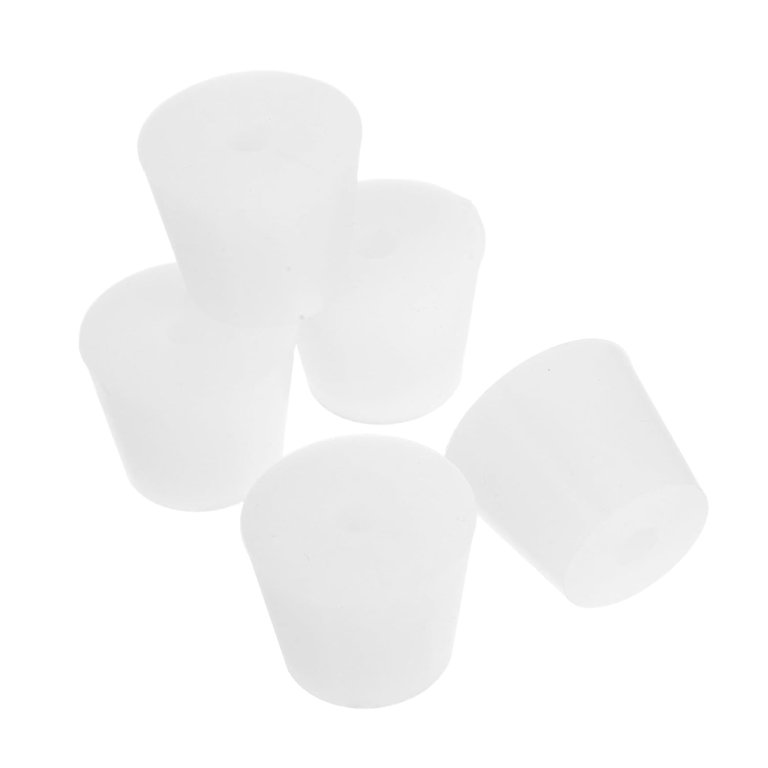 MAGICLULU 5pcs Food Grade Silicone Test Tube Stopper Leakproof Seal Plugs for Kitchen Drain Lab Tubes Vials Reusable