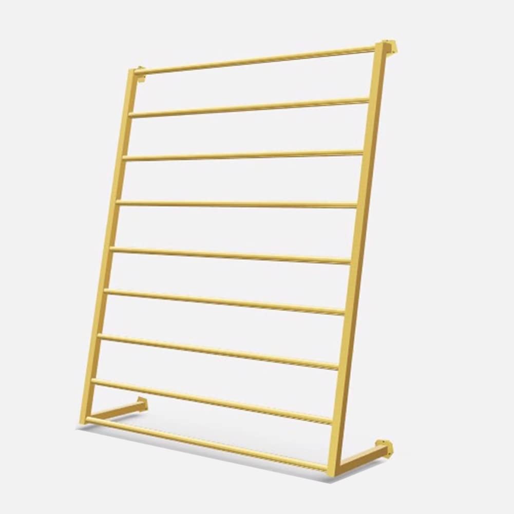 GTHTUHFD Wall Mount Scarf Rack And Multifunctional Display Organizer For Garments In Retail Stores And Closets,Gold-80x120cm