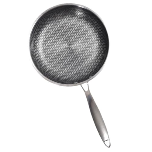 Poêle antiadhésive alvéolée 28 cm en acier inoxydable POPETPOP