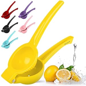 Zulay 7 cm zitronenpresse edelstahl, hohe Qualität Zitruspresse, manuelle Presse für den bestmöglichen Saft, zitronenpresse manuell handpresse, einfach zu bedienen lemon squeezer & limettenpresse