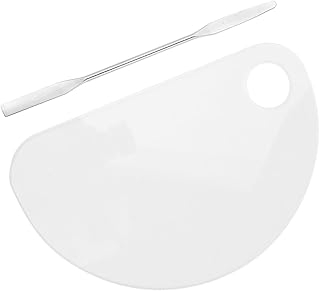 FOMIYES 1 Peça De Palete De Plástico Bandeja De Vidro Pintura Clara Paleta De Maquiagem Paleta De Unhas De Acrílico DIY Paleta De Unhas De Acrílico Paleta De Arte De Unhas De Acrílico DIY