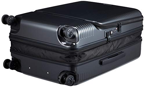 ワールドトラベラー スーツケース プリマス エキスパンダブル キャスターストッパー付 74L 4.9kg ガンメタリック