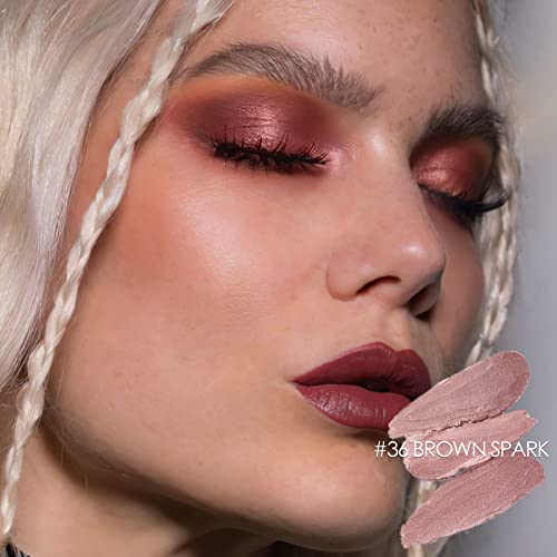 Focallure Shimmer And Matte Cream Eyeshadow Stick,Smooth Brilliant Eye Brightener Pencil,High Pigment Eye Highlighter Pen For Women,Long Lasting Waterproof Eye Shadow And Liners Makeup (Brown Spark) #TOP1