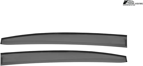 Miniatura 7 de Repuesto para Subaru Impreza Hatchback EOS 2012-2016 Viseras JDM Estilo Tape-On Humo Tintado Ventilaciones Laterales Deflectores de Ventana