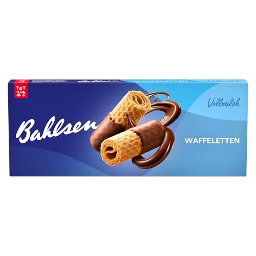 Bahlsen Waffeletten Vollmilch - 1er Pack - Hauchdünnes Waffelgebäck mit Vollmilchschokolade (1 x 100 g)