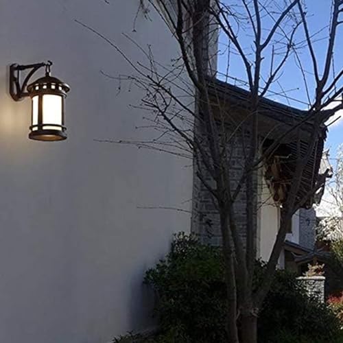 Aplique de pared antiguo exterior de estilo retro e impermeable para iluminar patios 2