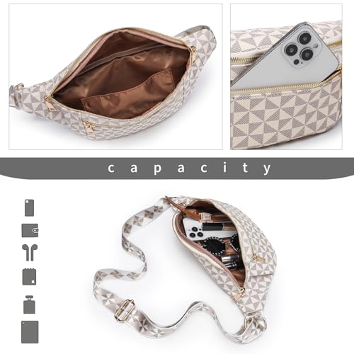Image of Crossbody Sling Bag for Women & Men | Trendy Checkered, Fanny Pack, Waist Bag, Travel, Festival & Daily Commute