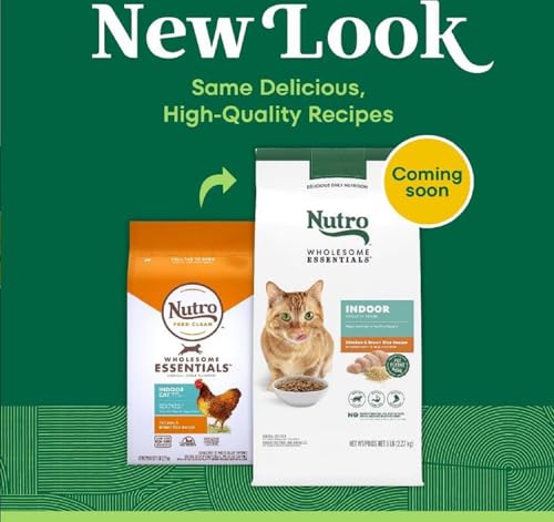 NUTRO Wholesome Essentials Indoor Adult Dry Cat Food, Chicken & Brown Rice Recipe, 2.27kg (Pack of 1) - Image 3