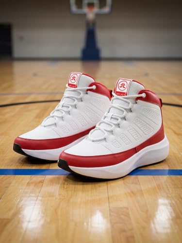Image of OFF LIMITS Griffith Basketball Boots for Men | High-Top Lace-Up Shoes with Memory Foam Comfort & Durable Sole for Basketball Games, Practice Sessions, Campus Wear & Streetwear