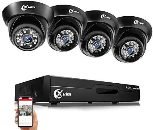 XVIM 720P HD CCTV Camera Indoor Outdoor Home Security Dome Camera 24 IR LEDs 85ft Night Vision,Aluminum Metal Housing(NO Hard Drive)