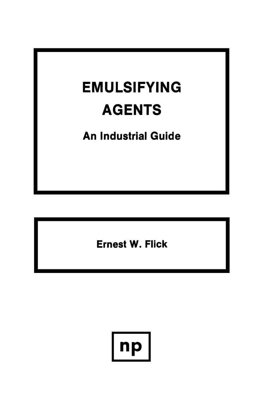 Buy Emulsifying Agents: An Industrial Guide — BookShops.in