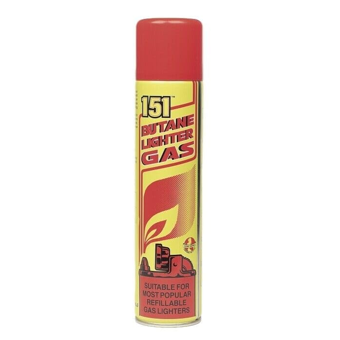 SuperGift Gas 250ml Butane Gas Fuel Lighter Refill for BBQ, Camping, Kitchen & Cooking