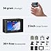 Dragon Touch 4K Action Camera 20MP Vision 3 Underwater Waterproof Camera 170° Wide Angle WiFi Sports Cam with Remote 2 Batteries and Mounting Accessories Kit