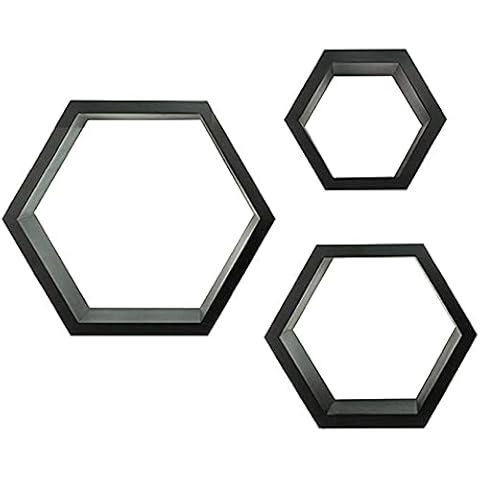 HOMION Hexagonal Floating Shelves Set of 3 Cover
