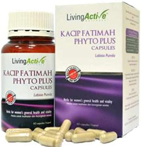 Kacip Fatimah Phyto Plus Extract (Labisia Pumila) 60 Caps / 60 Days Supply/Women’s Herbal Supplement/Vaginal & Postpartum Support